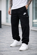 THE MODERN CARGO TROUSER-BLACK