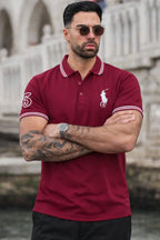 THE HERITAGE CLASSIC POLO MAROON