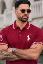 THE HERITAGE CLASSIC POLO MAROON