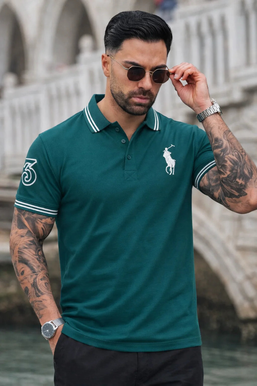 THE HERITAGE CLASSIC POLO GREEN