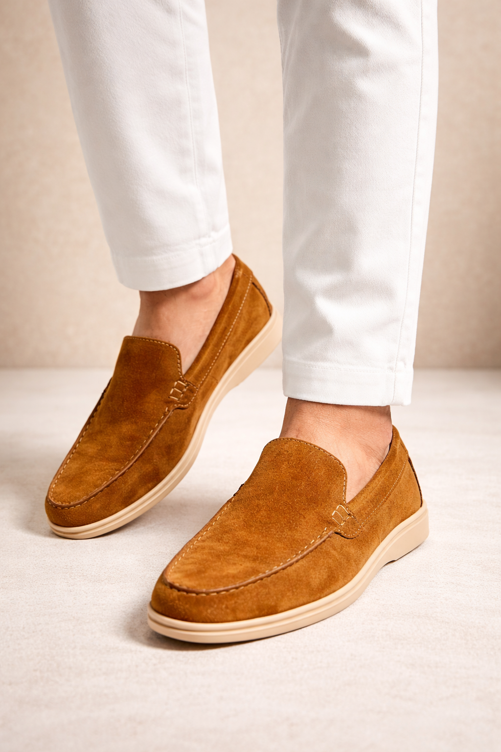 THE MOCCASIN SUEDE LOAFERS-MV19