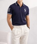 THE HERITAGE CLASSIC POLO NAVY