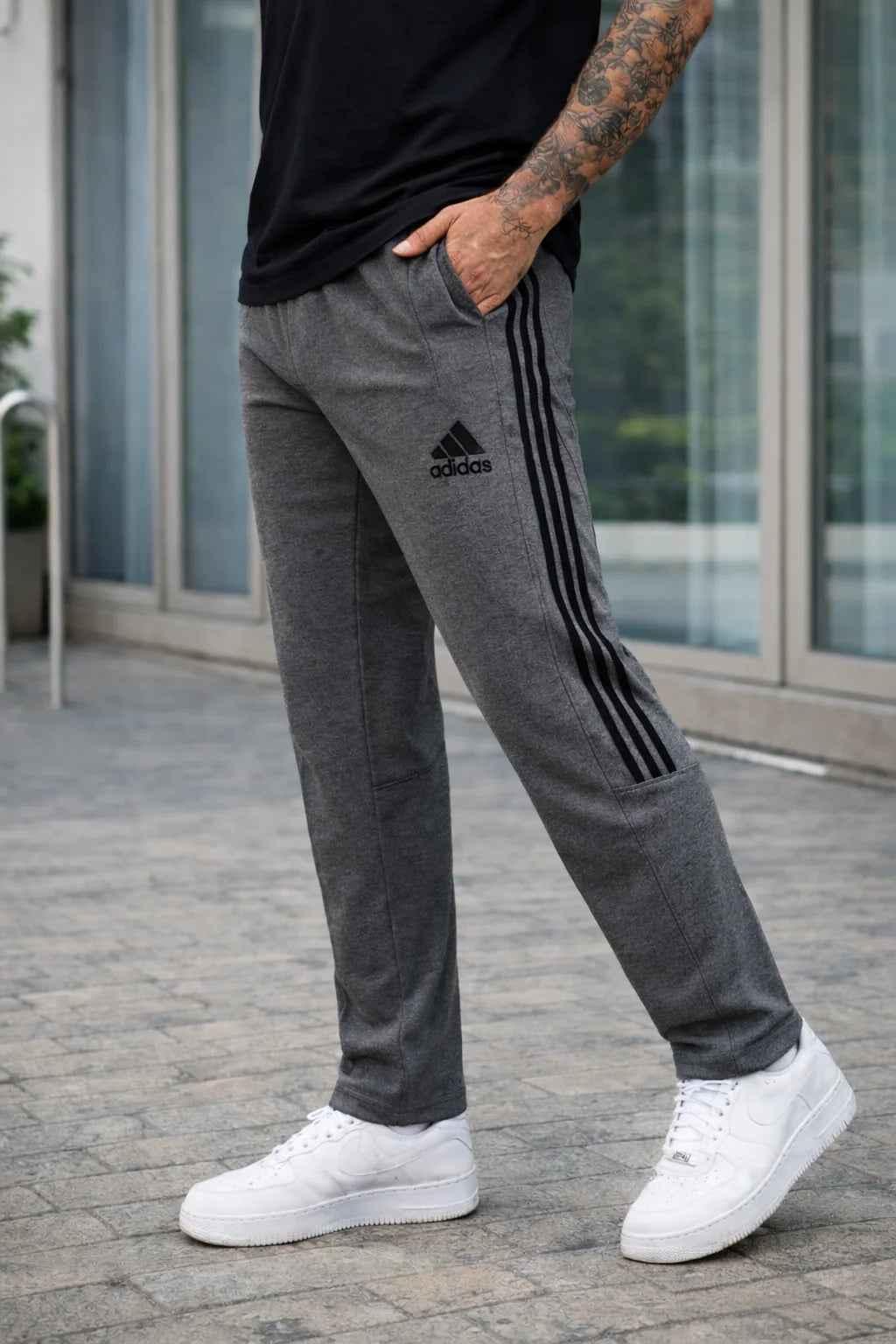 THE COMFORT LINNING TROUSER-CHARCOAL