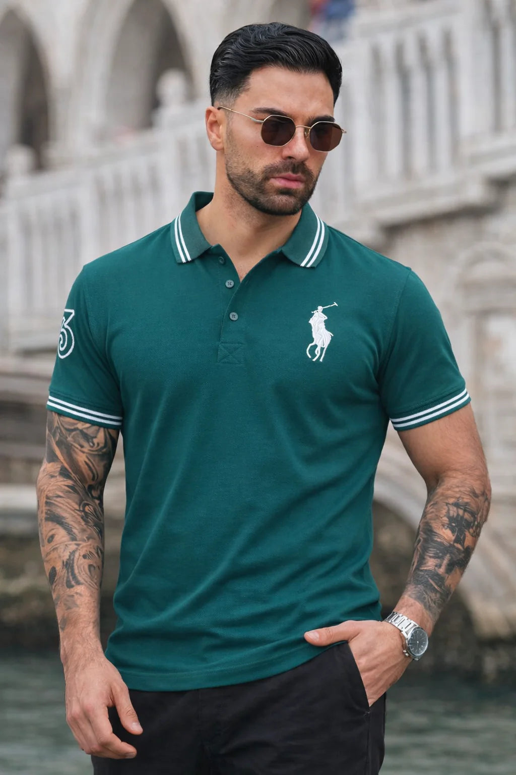 THE HERITAGE CLASSIC POLO GREEN