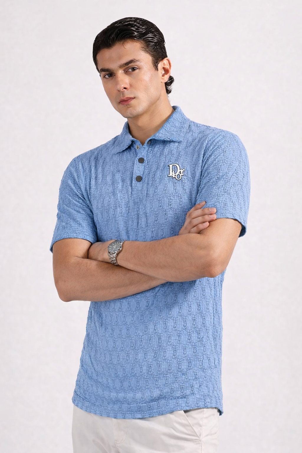 D-CLASSIC TEXTURE POLO-MV