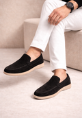 THE MOCCASIN SUEDE LOAFERS-MV19 BLACK