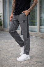 THE COMFORT LINNING TROUSER-CHARCOAL