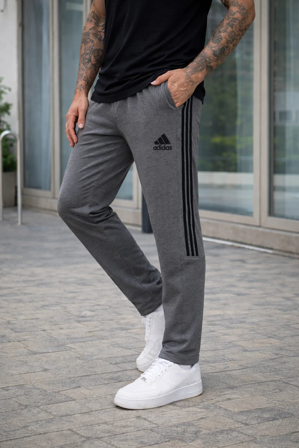 THE COMFORT LINNING TROUSER-CHARCOAL