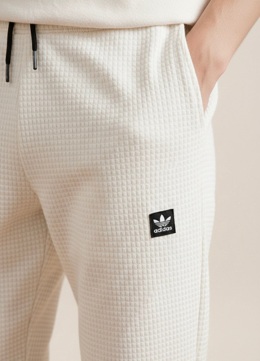 EASY TEXTURED PANTS WHITE-MV