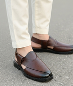 THE SHADOW-CRAFT PESHAWARI SLIPPER BROWN MV-18
