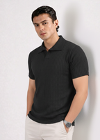 THE SLATE TEXTURE POLO-MV