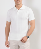 THE SLATE TEXTURE POLO-MV