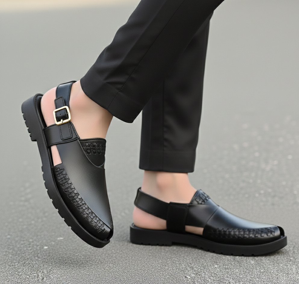 THE NOIR WEAVE PESHAWARI SLIPPER MV-17