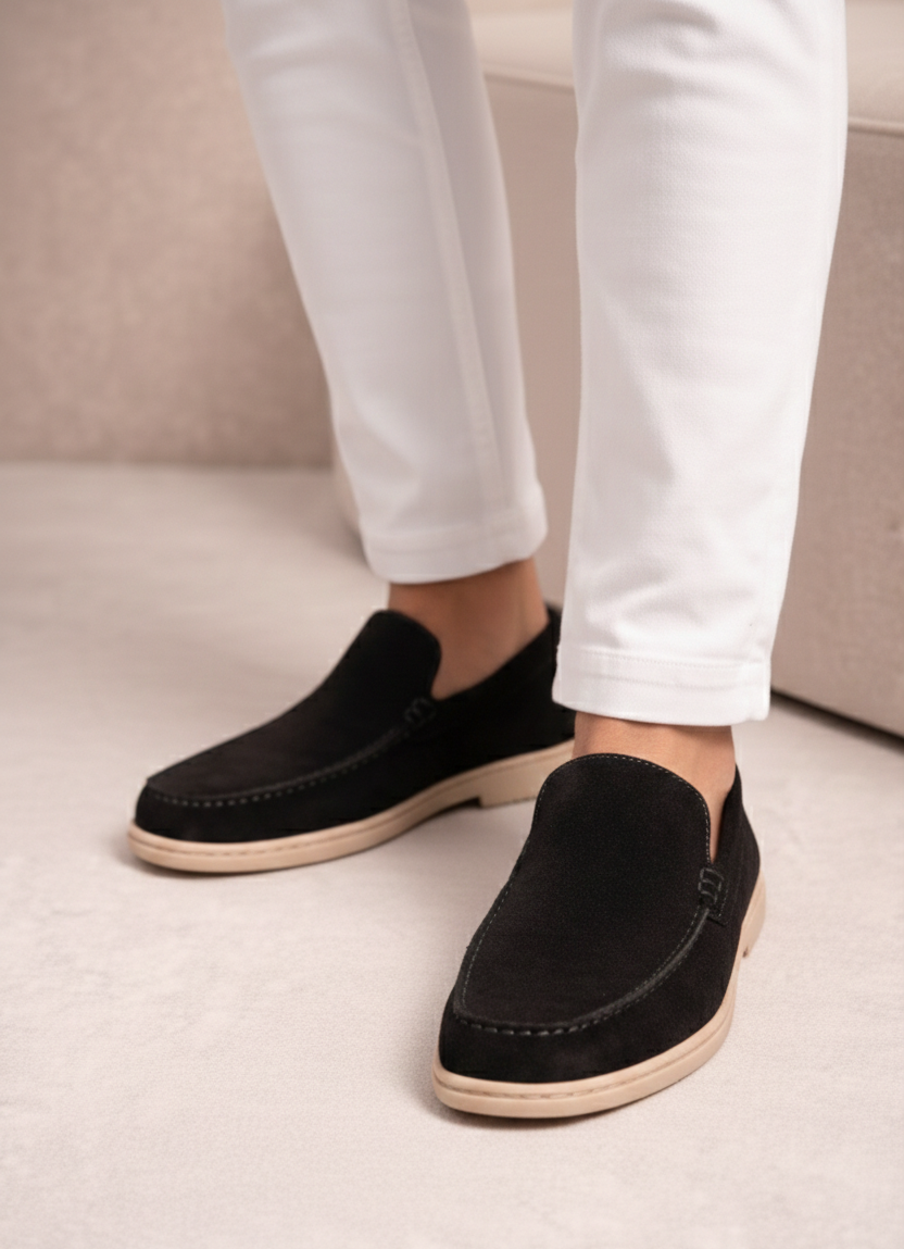 THE MOCCASIN SUEDE LOAFERS-MV19