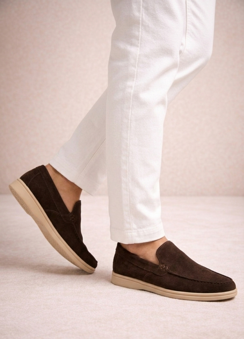 THE MOCCASIN SUEDE LOAFERS-MV19