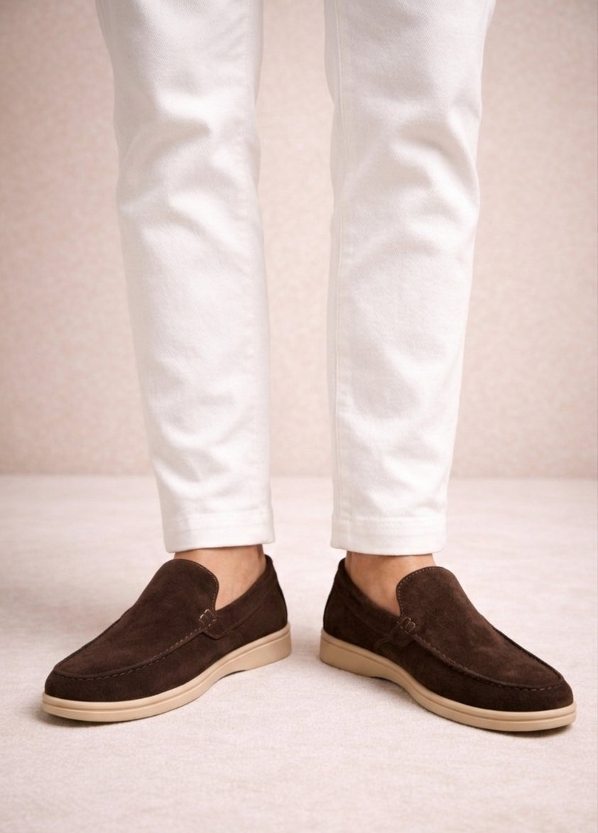 THE MOCCASIN SUEDE LOAFERS-MV19