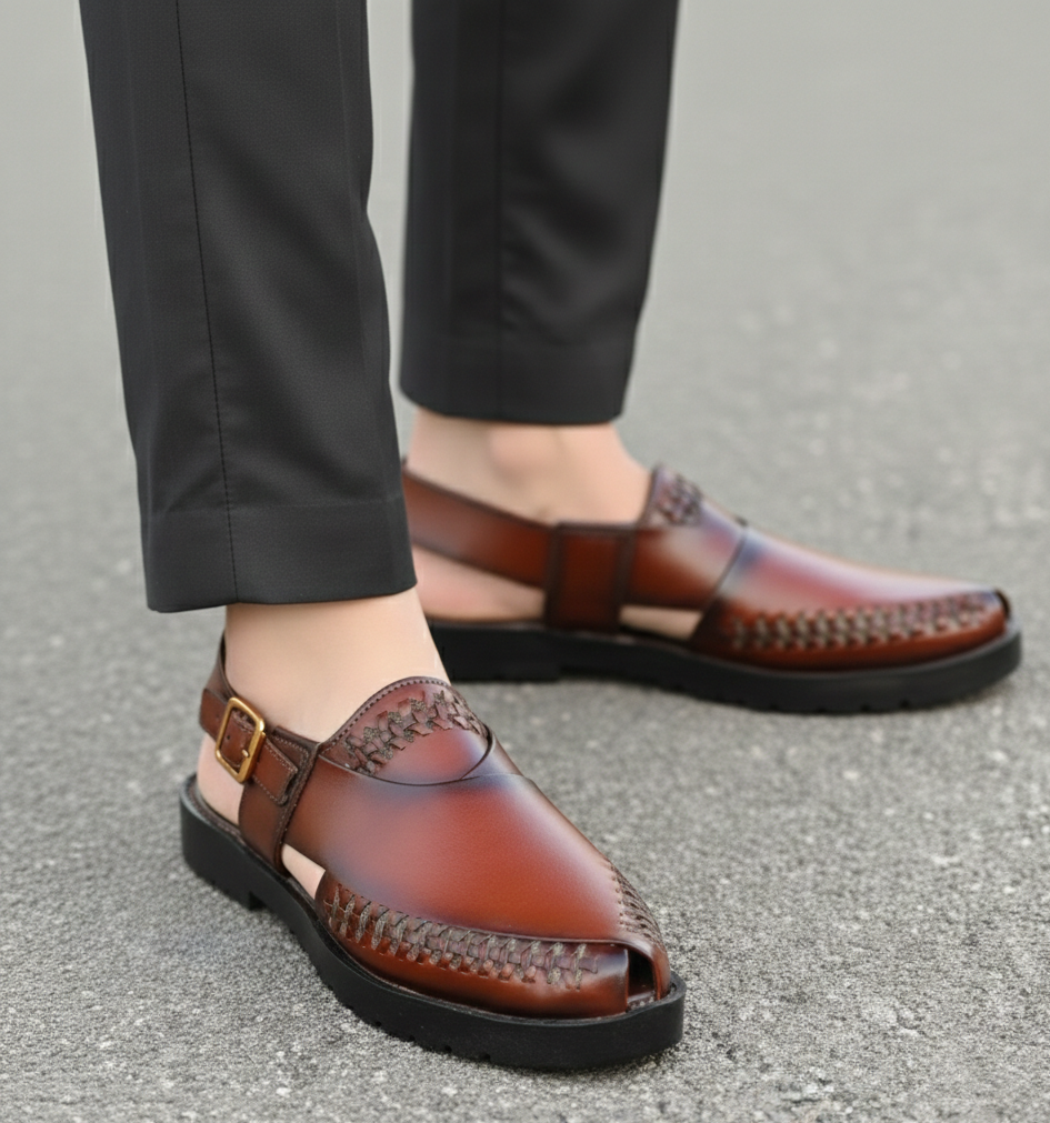 THE NOIR WEAVE PESHAWARI SLIPPER MV-17