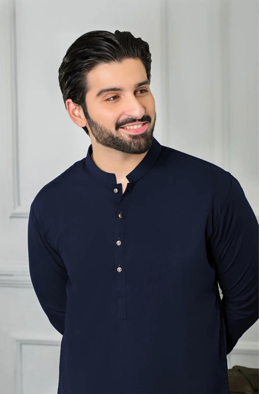 Navy Premium Eastern Gentleman Style Wear-KPMV