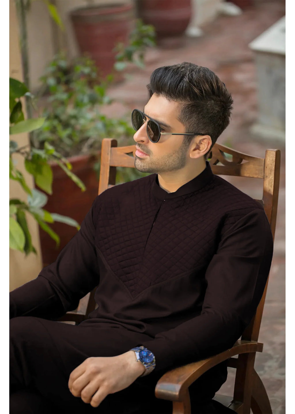 Cultural Classic Maroon Formal Suit-KPMV