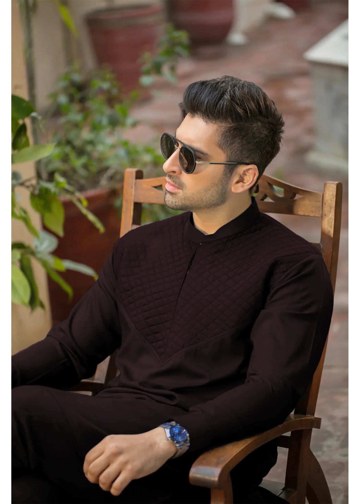 Cultural Classic Maroon Formal Suit-KPMV