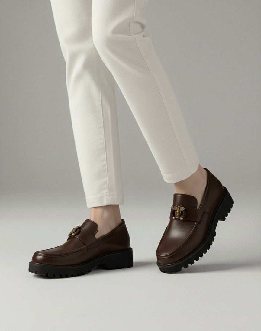 BEE-LUG SOLE SHOES BROWN-MV15