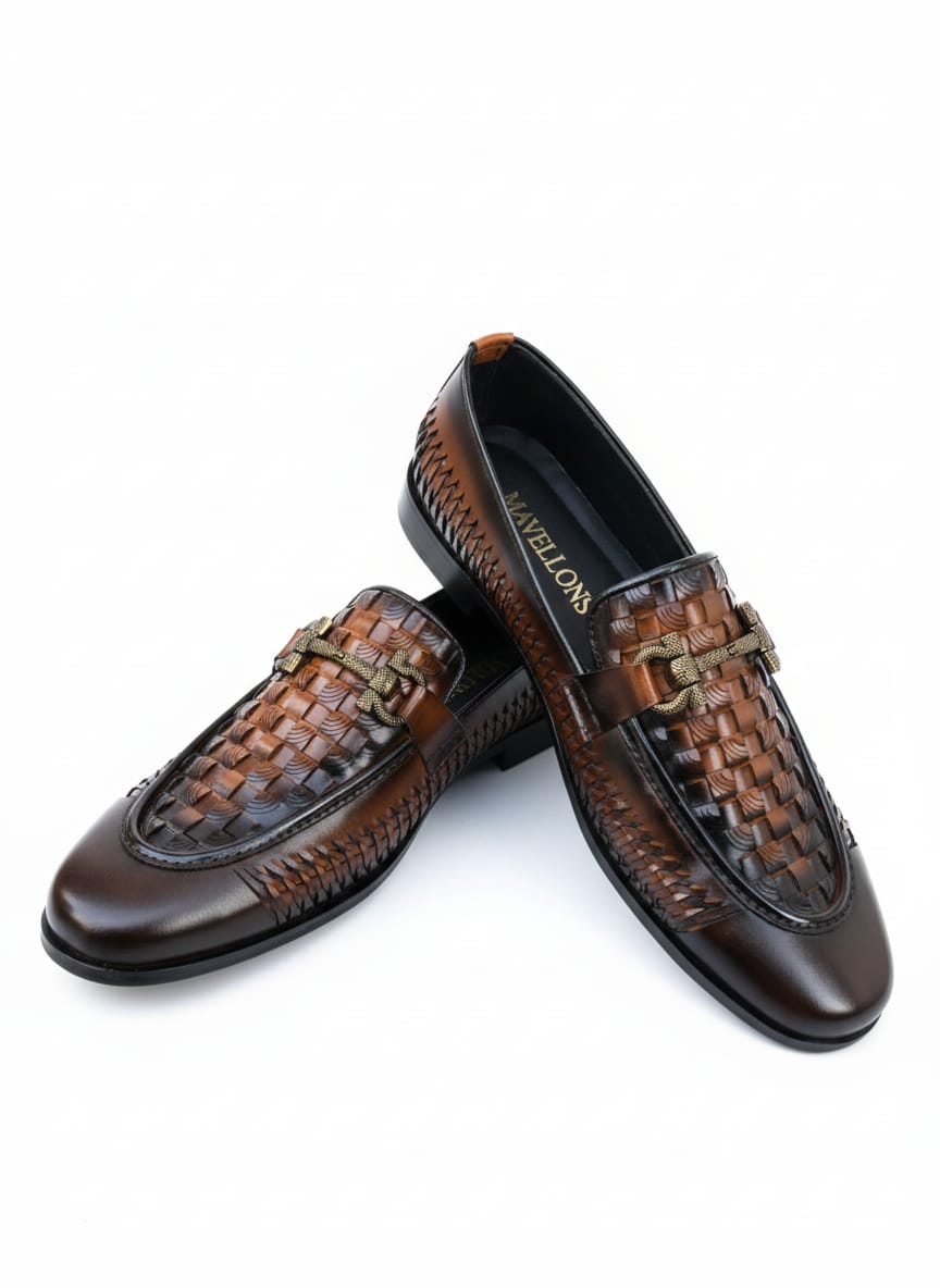 CLASSIC MOC SHOES BROWN-MV01