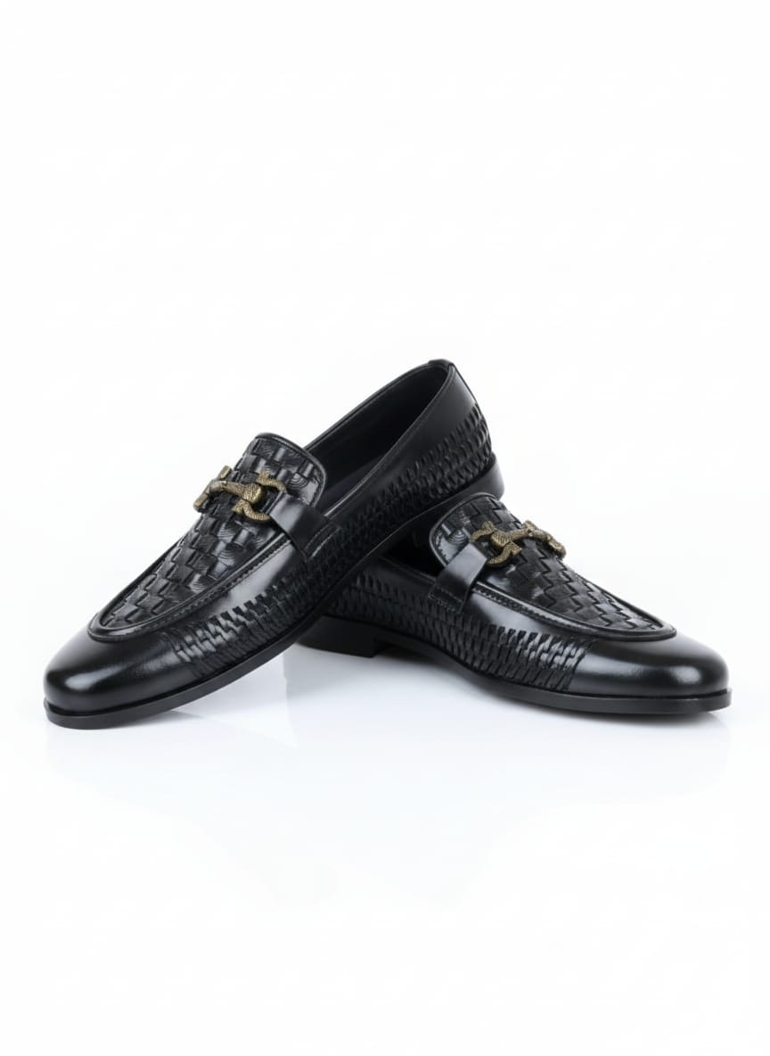 CLASSIC MOC SHOES BLACK-MV01
