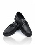 MIDNIGHT LEATHER LOAFERS BLACK-MV03