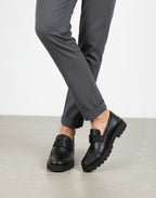 MIDNIGHT LEATHER LOAFERS BLACK-MV03