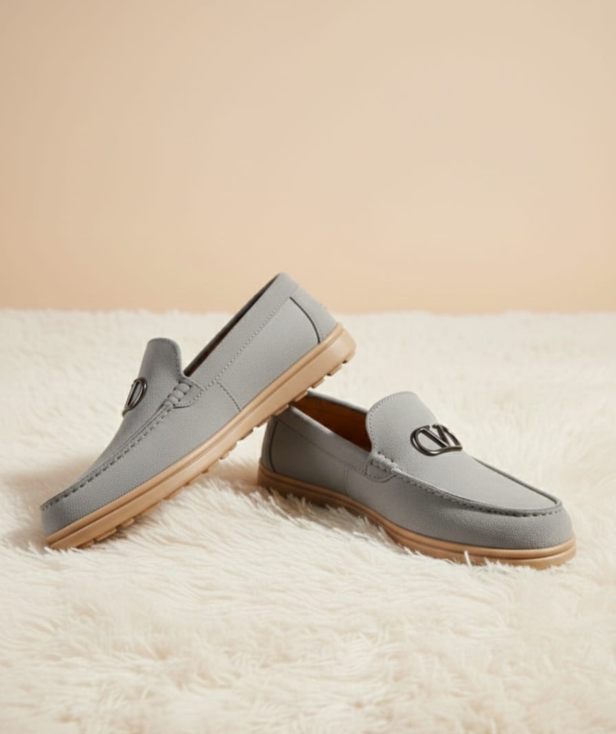 SOFTLANE SUEDE LOAFERS GREY-MV04