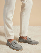 SOFTLANE SUEDE LOAFERS GREY-MV04