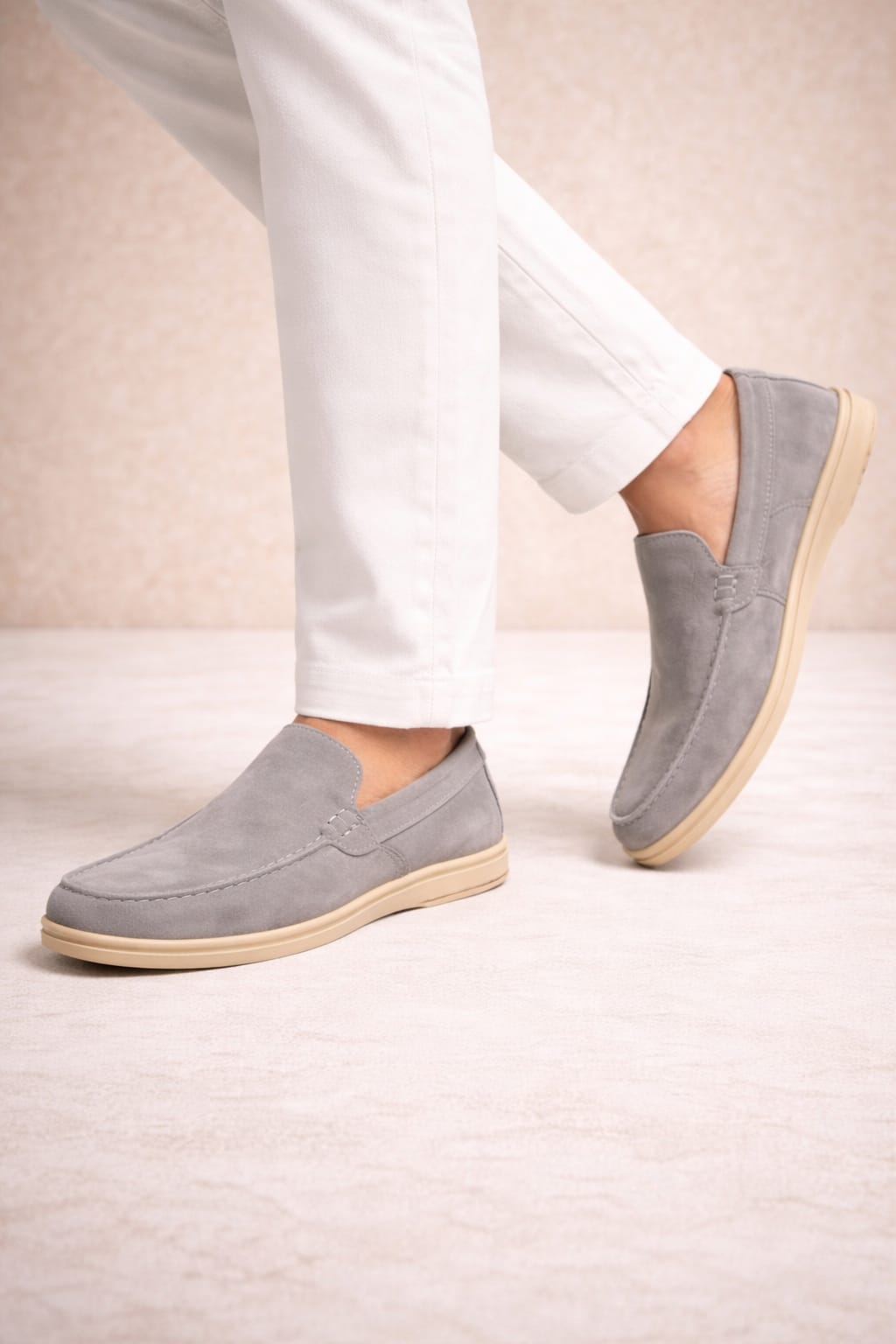 THE MOCCASIN SUEDE LOAFERS-MV19